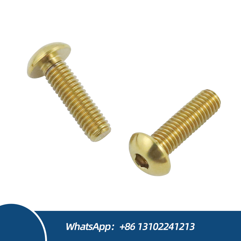 Titanium Alloy Button Head Machine Bolt Colored Bolts