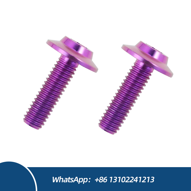 High Quality Titanium Alloy Titanium Disc Head Bolts Titanium Bolts M6 M8 Engine Dress up Bolts for Motorcycle