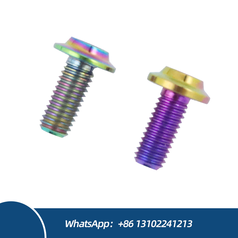 Professional Customized Colorful Zinc Plated M5 M6 M8 Titanium Disc Head Bolt Titanium Torx Disc Head Bolts for Motorcycle