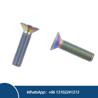 Titanium Bolts M6*25mm Factory Price Countersunk Head Bolts Colourful ocket Head Fasteners Bolts