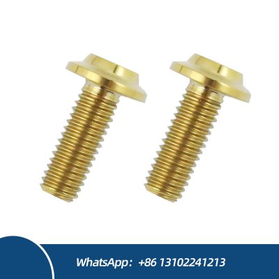 Customized M6 Titanium Disc Head Bolts Screws for Motorcycles Hex Head 80mm 50mm Length