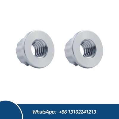High Strength M8 Flange Titanium Nut Custom Fasteners Zinc Plated Aluminium Nut DIN Standard