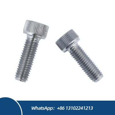 Titanium Bolts M6*45mm Round Head Hex Socket Self-Locking Bolts Anti-slip Knurled Knob Fasteners